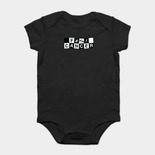 F#%! Cancer - 2 Tone Style Baby Bodysuit